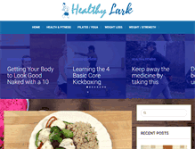 Tablet Screenshot of healthylark.com